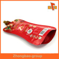 colorful stand up food grade juice plastic bag for BBQ sauce 100ml 200ml